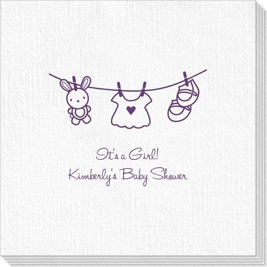 Toy Rabbit Clothesline Deville Napkins